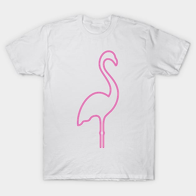 Pink Flamingo T-Shirt by TomUbon